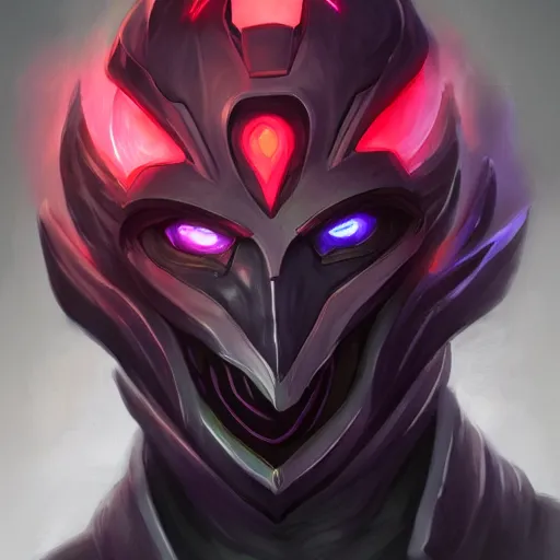 Image similar to void zed, league of legends, trending on artstation, portrait