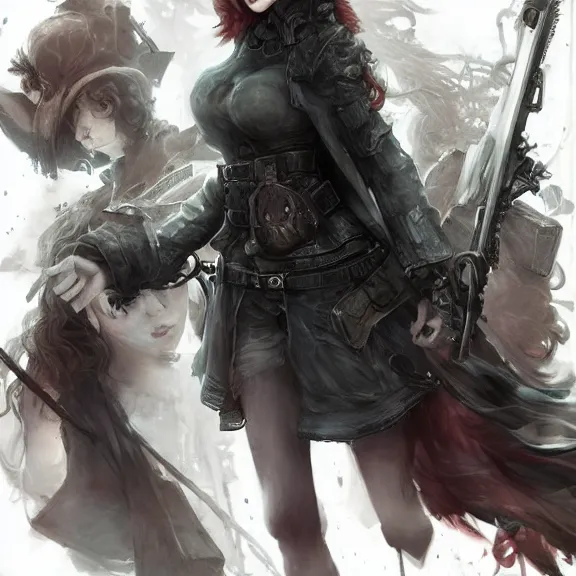 Image similar to christina hendricks!!! goth, tankoban, 4 k, tone mapping, akihiko yoshida, james jean andrei riabovitchev marc simonetti, yoshitaka amano, long hair, curly, h. hydrochaeri