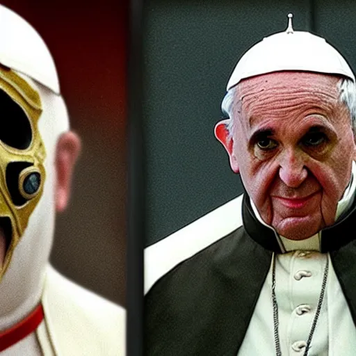 Image similar to the pope as a mortal kombat character