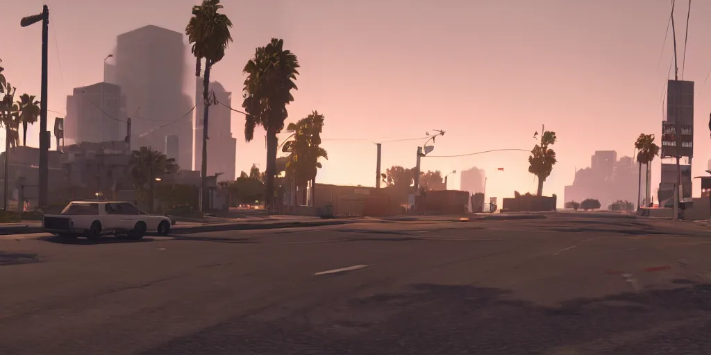 Prompt: still frame from the video game grand theft auto vi, award - winning, stunningly realistic, volumetric lighting, coherent, no artifacts, cinematic, atmospheric, studio quality