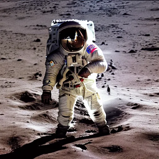 Prompt: biden in an astronaut suit in mars, 4 k