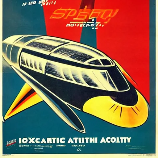 Prompt: 1950s movie poster of a large spaceship attaching Halifax Nova Scotia