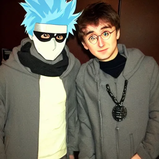 Prompt: kakashi and harry potter