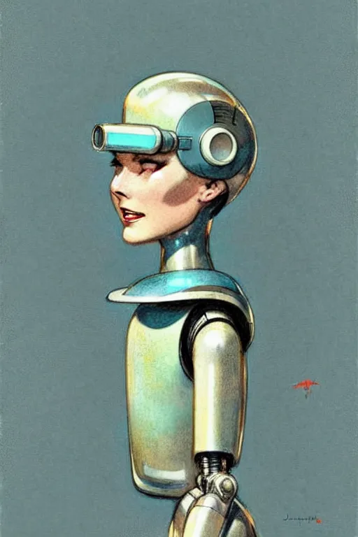 Prompt: ( ( ( ( ( 1 9 5 0 s retro future android robot mom. muted colors., ) ) ) ) ) by jean - baptiste monge,!!!!!!!!!!!!!!!!!!!!!!!!!