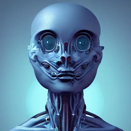 Image similar to 👽 🤖, digital art,trending on artstation surreal