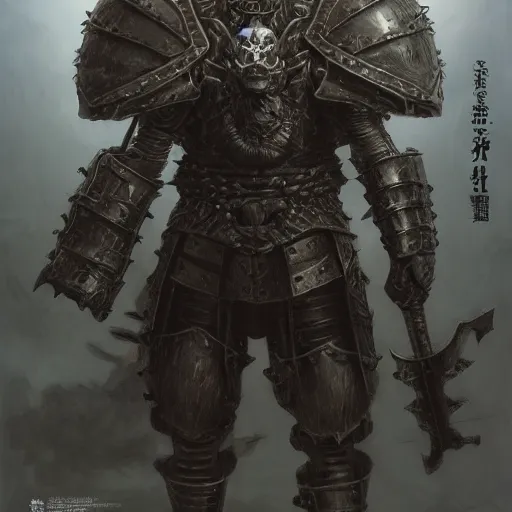 Image similar to berserk skullknight black armor, anthropomorphic shiba inu, full armor visible, shiba inu face, stuning 3 d render, masterpiece, glowing aura, by donato giancola and greg rutkowski and wayne barlow and zdzisław beksinski, realistic face