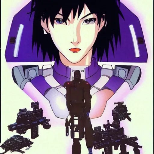 Image similar to Ghost in the Shell, GitS, perfect face, Asian face, ! Motoko Kusanagi !, film, adaptation, style anime, by Masamune Shirow