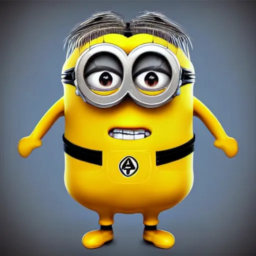 Image similar to A detailed biological anatomy of a minion, photorealistic, textbook, scientific