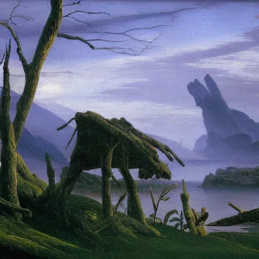 Image similar to a beautiful painting representative of the art style of caspar david friedrich