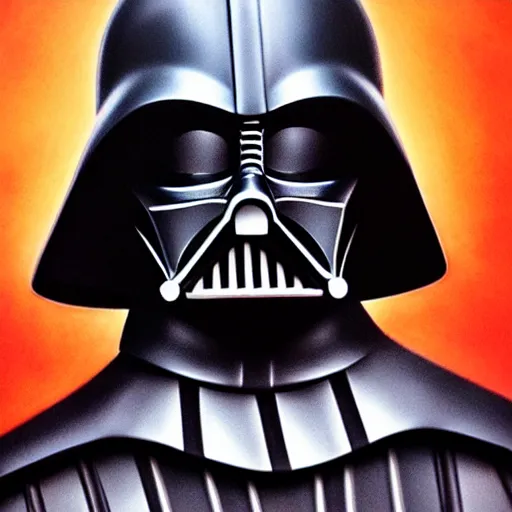Prompt: darth vader portrait, detailed, high quality, high resolution, masterpiece, by rembrandt