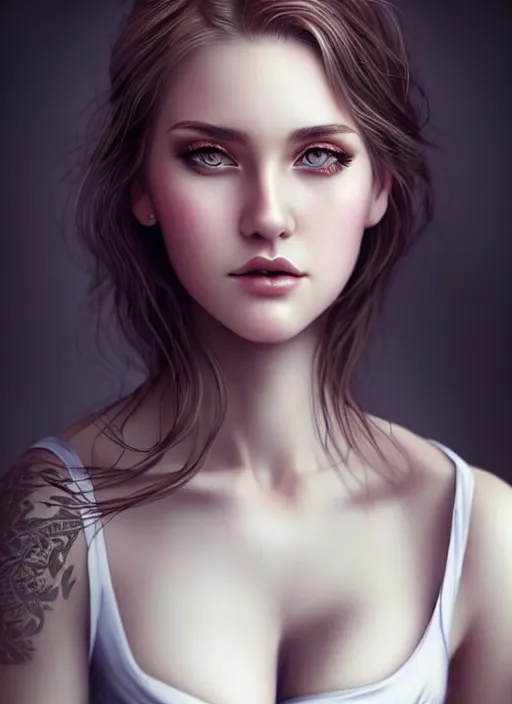 Image similar to a gorgeous scottish female photo, professionally retouched, soft lighting, realistic, smooth face, full body shot, torso, dress, perfect eyes, sharp focus on eyes, 8 k, high definition, insanely detailed, intricate, elegant, art by artgerm and jason chan