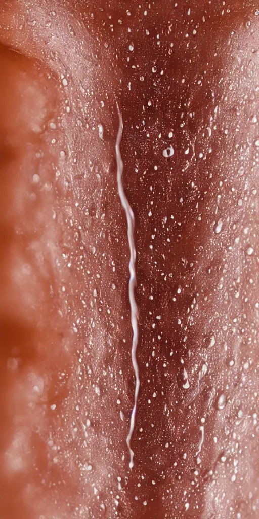Image similar to closeup of a water drop falling from wet human skin, abstract human body, torso,