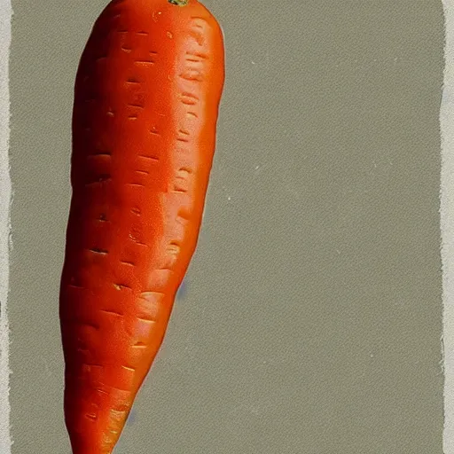 Prompt: a carrot by andy warhol, digital art, trending on artstation