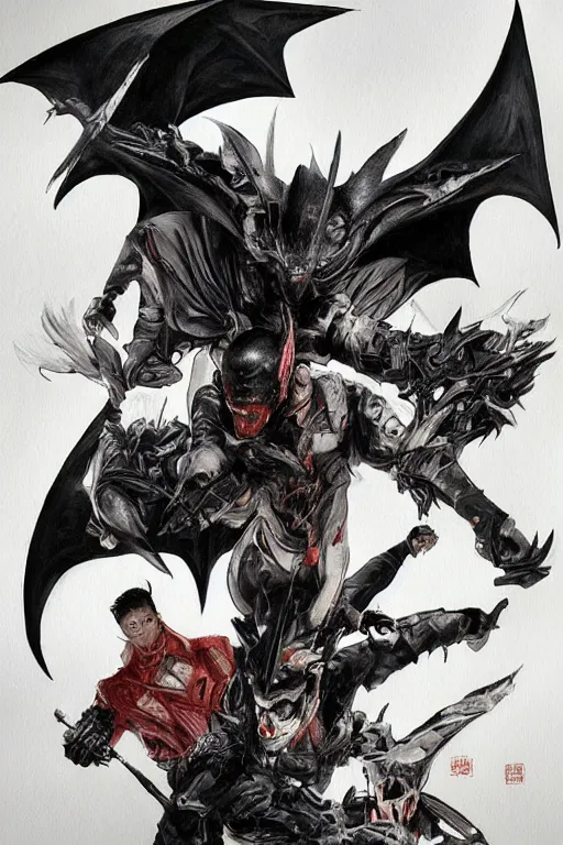 Image similar to bat out of hell by feng zhu
