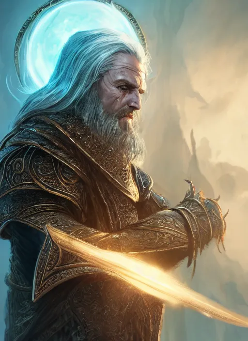 Image similar to archmage, ultra detailed fantasy, elden ring, realistic, dnd character portrait, full body, dnd, rpg, lotr game design fanart by concept art, behance hd, artstation, deviantart, global illumination radiating a glowing aura global illumination ray tracing hdr render in unreal engine 5