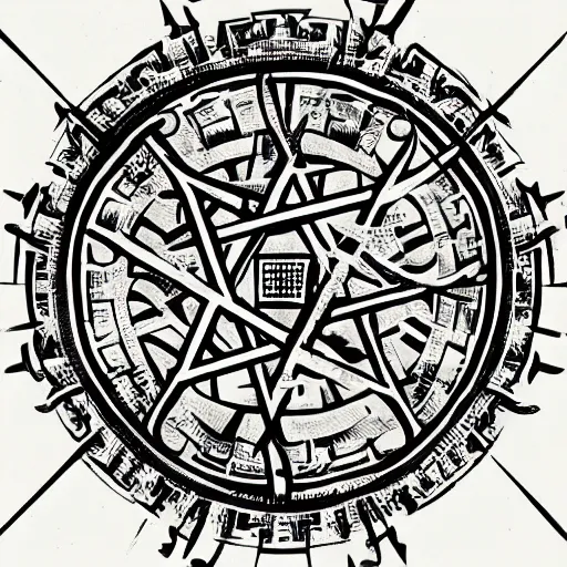 Prompt: abstract symbol of the alchemical great work