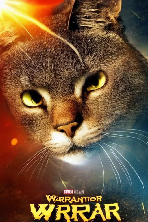 Prompt: a movie poster for warrior cats, depth of field, sun flare, hyper realistic, very detailed, backlighting, cgi