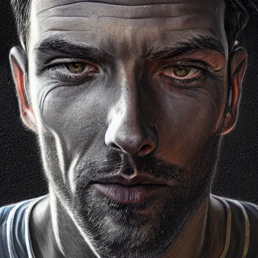 Image similar to Portrait of a man, face with pavement cracks. fantasy, realistic, intricate, highly detailed, digital painting, trending on artstation, sharp focus, illustration, style of Stanley Artgerm