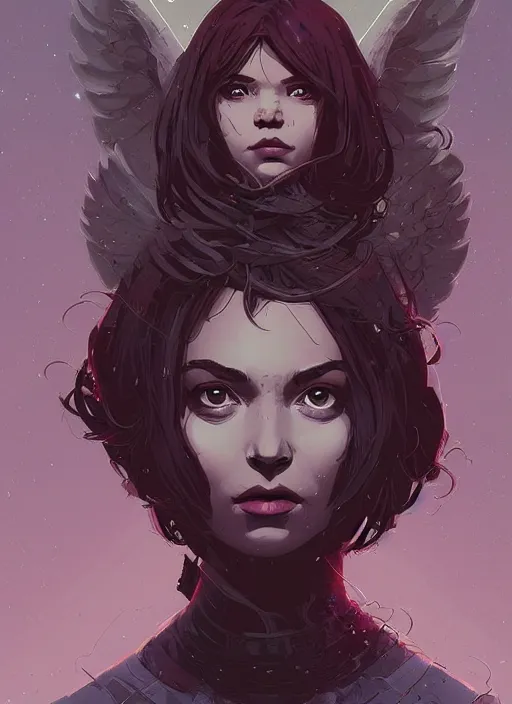 Prompt: portrait of beautifull angel maiden, cute face. dark fantasy, d & d, artstation, art by petros afshar, tom whalen, laurie greasley and greg rutkowski and ilya kuvshinov