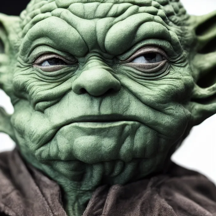 Image similar to a hyperdetailed studio photo of master yoda ; f / 1. 4 ; 9 0 mm