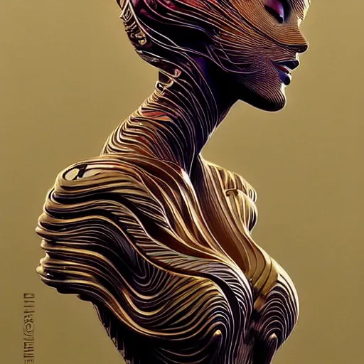 Image similar to elsa, phase looping transcendental realities, altered states, intricate, elegant, wavy, zig zag, jagged!, varnished, highly detailed, smooth, sharp focus, award - winning, masterpiece, in the style of cedric peyravernay, peter mohrbacher, pinterest, m. c. esther, chocolate statue, super camera