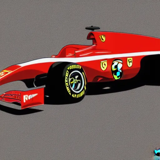 Image similar to ferrari formula 1 by kym illman