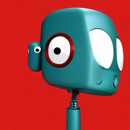 Prompt: cute communist robot in style of pixar