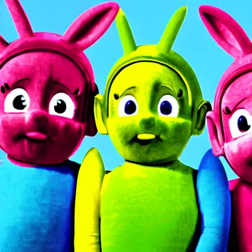 Image similar to teletubbies by luigi serafini