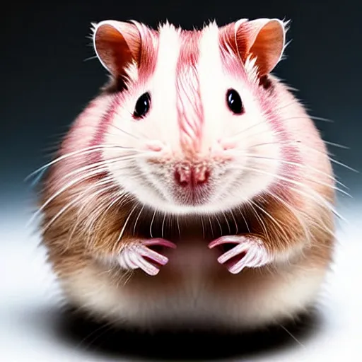 Image similar to uhd candid photo of a robotic android hamster. photo by annie leibowitz