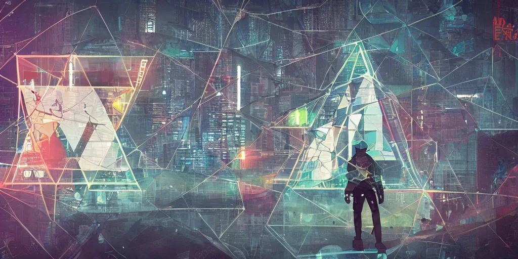 Image similar to equilateral cyberpunk