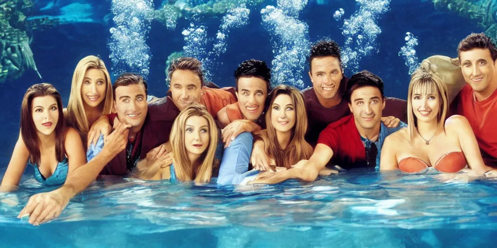 Image similar to A Friends episode underwater