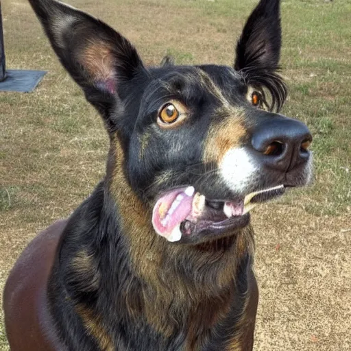 Image similar to a muscly kelpie