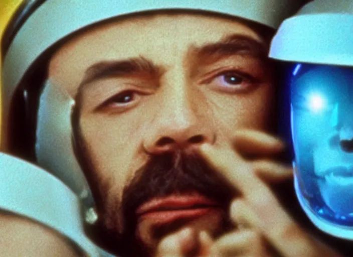 Image similar to film still of 2001 A Space Odyssey starring Cheech and Chong