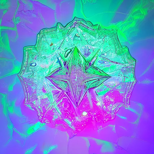 Prompt: crystvisionary crystzation image graphics