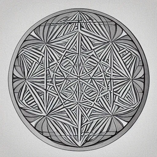 Image similar to a square circle, sacred geometry