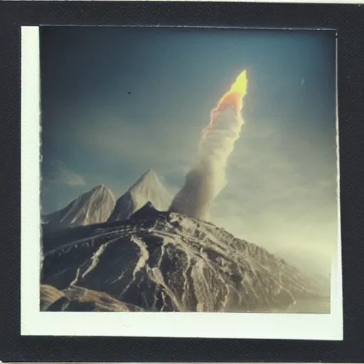 Prompt: polaroid photo of mordor