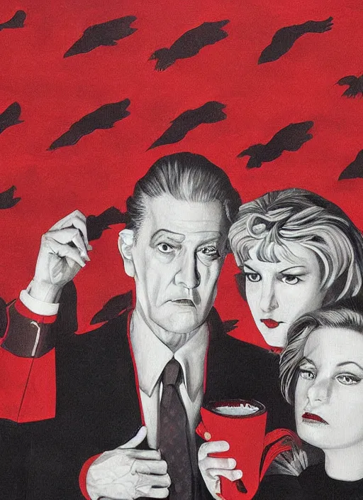 Twin Peaks artwork by Glenn Orbik | Stable Diffusion | OpenArt