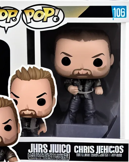 Prompt: Chris Jericho Funko Pop. Photographic, photography