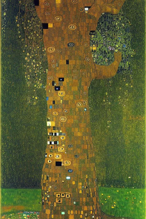 Prompt: a tree, art by gustav klimt, intricate, elegant, highly detailed, smooth, sharp focus, artstation