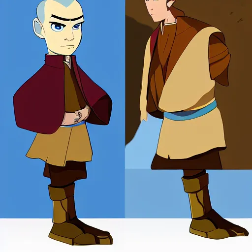 Image similar to Ewen McGregor in Avatar: the last airbender, designed by Bryan Konietzko