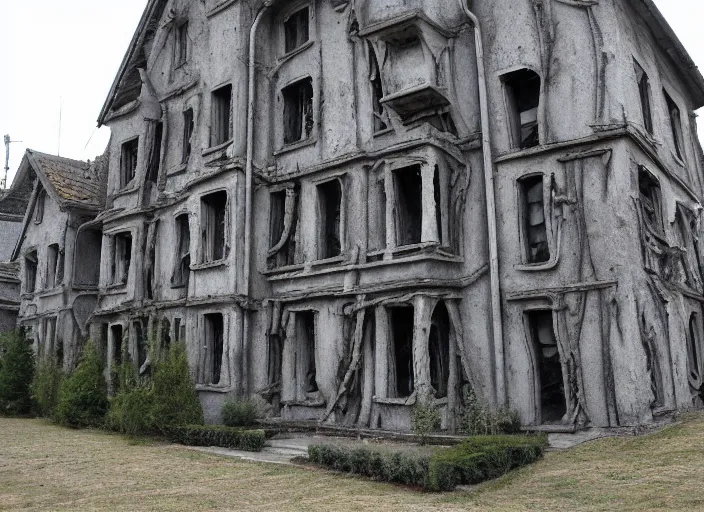 Image similar to hr giger house