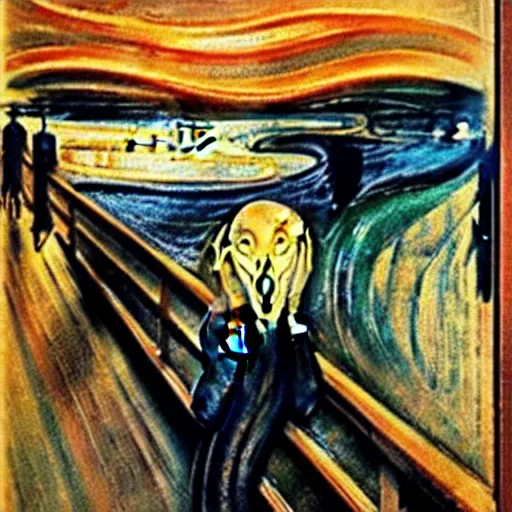 Prompt: 'the scream' by Georges Ribemont-Dessaignes