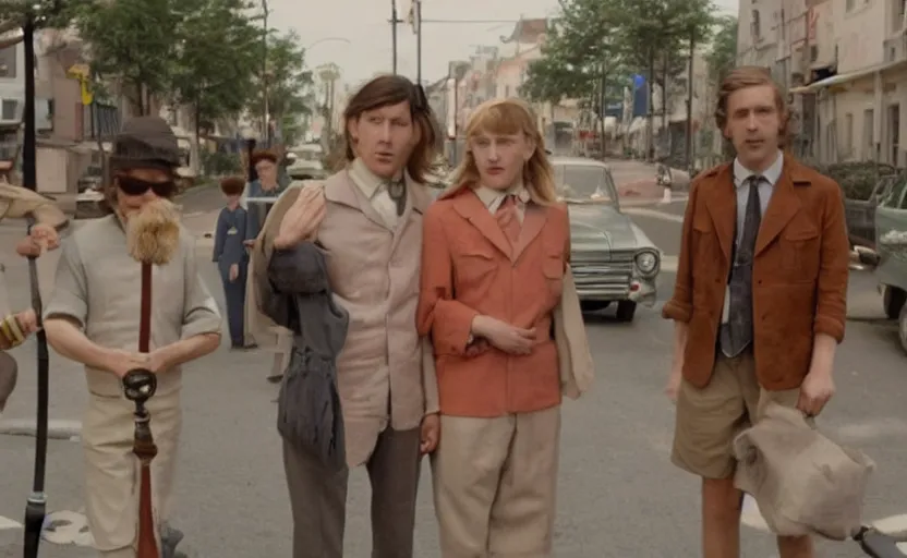 Prompt: a still from a movie directed by wes anderson, high quality, very detailed,