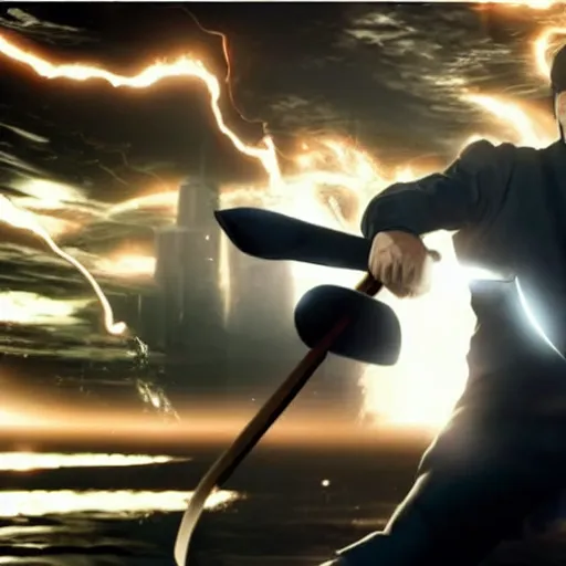 Image similar to simon cowell committing seppuku, anime style, gorgeous lighting, unreal engine