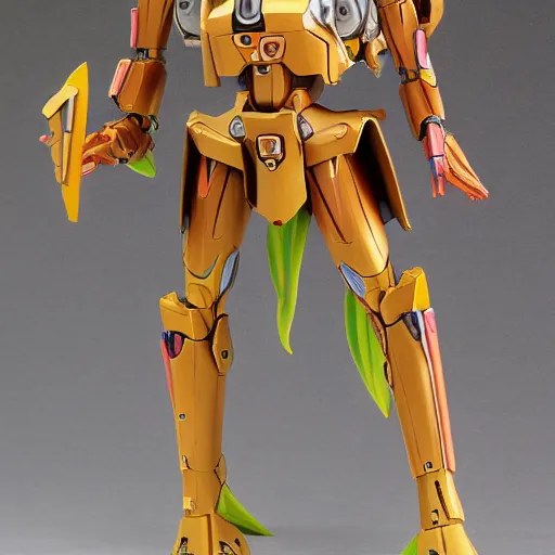 Image similar to futuristic nymphaea themed mecha waterlily upper body, flower sepal forming clawed hands, highly detailed, nymphaea, 8 k hd resolution, barbatos gundam with floral inlay, bandai box art, star wars, makoto kobayashi, frank gehry, raymond swanland