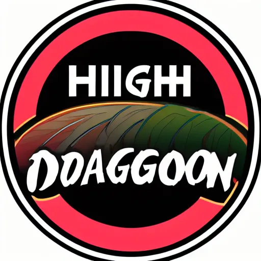 Prompt: high quality iconic vector logo for a dragon company