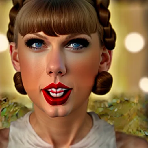 Prompt: taylor swift as princess leia in star wars, 8 k resolution, cinematic lighting, anatomically correct