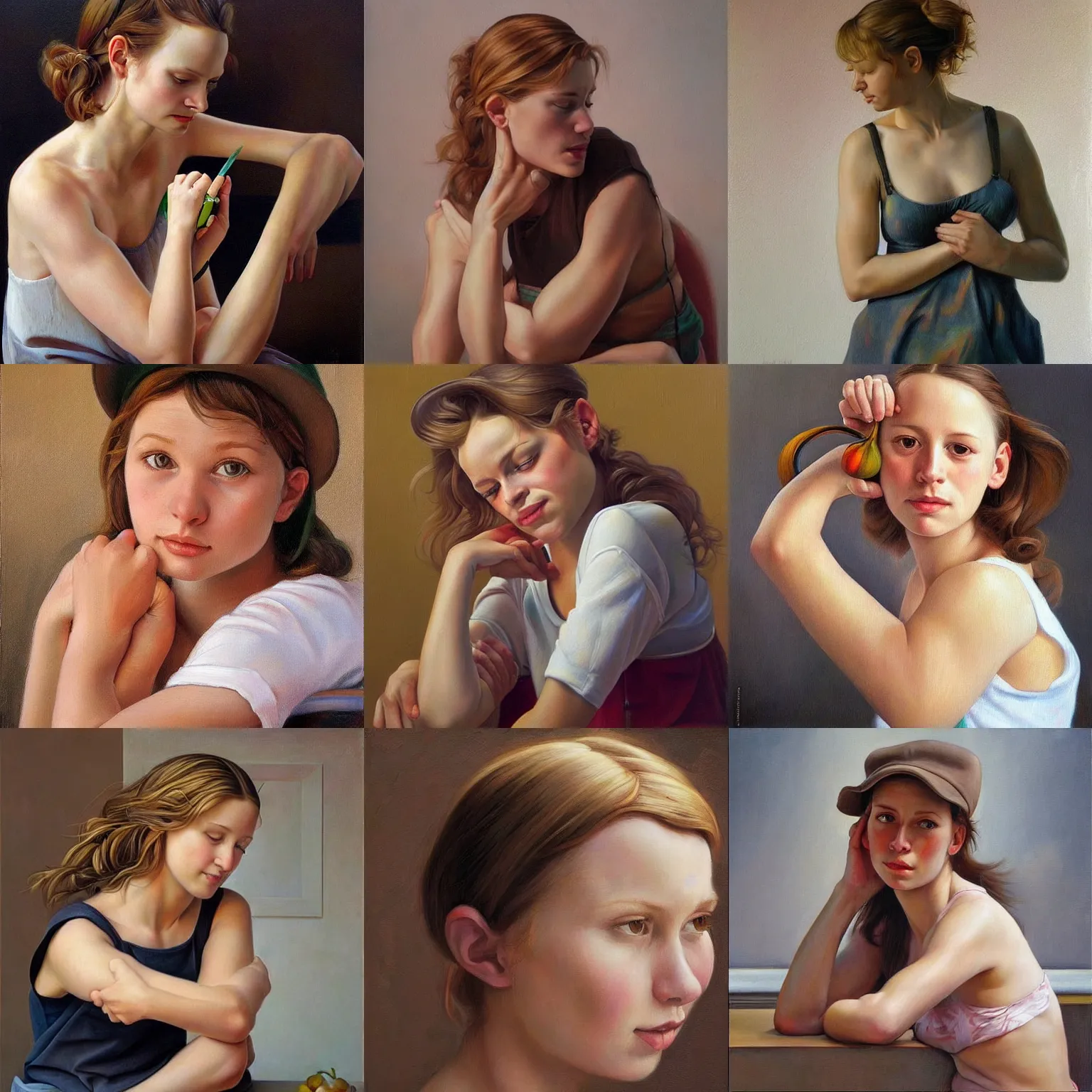 Prompt: painting by francine van hove trending on artstation