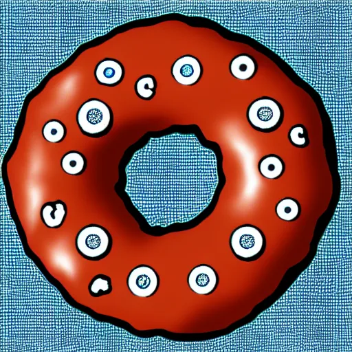 donut with 8 holes. fractal, black holes | Stable Diffusion | OpenArt