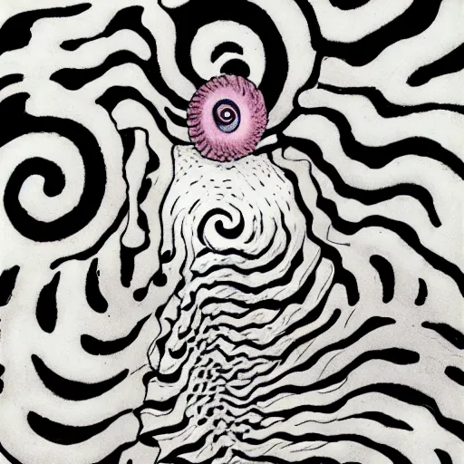 Prompt: uzumaki, by junji ito